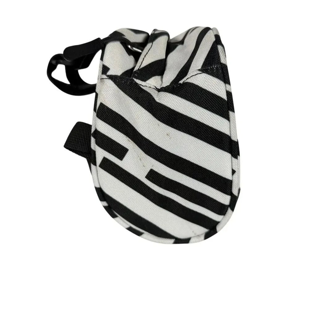 Po Campo Handlebar Bag Medium Black White Stripe Bike Cycling Shoulder Strap